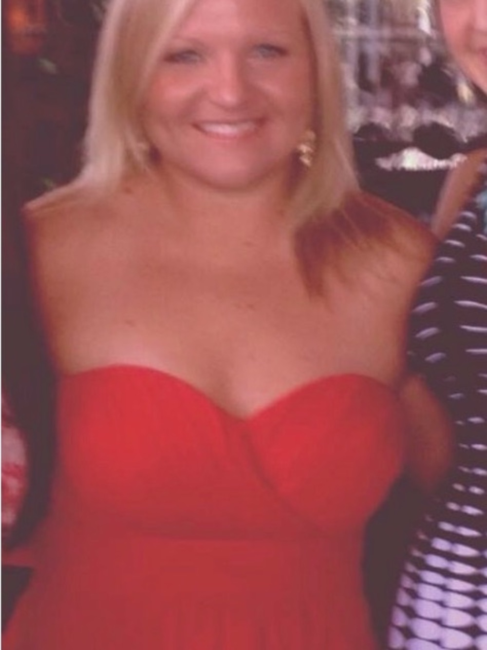 Bill Levkoff Strapless Sweetheart Red Gown